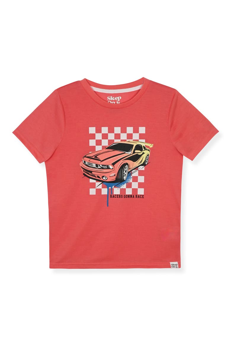 Kids' Graphic T-Shirt & Joggers Pajama Set, Alternate, color, ORANGE