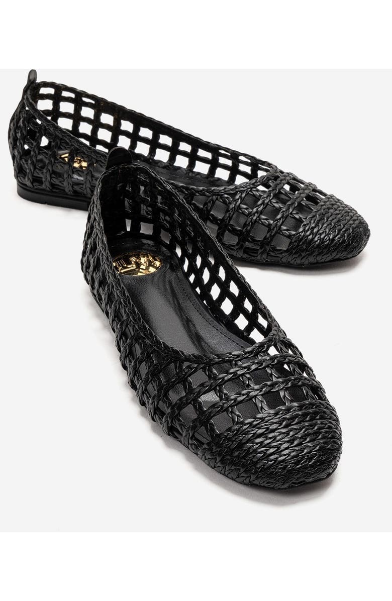 Prologue Shoes Elvaris Woven Ballet Flat, Main, color, Black