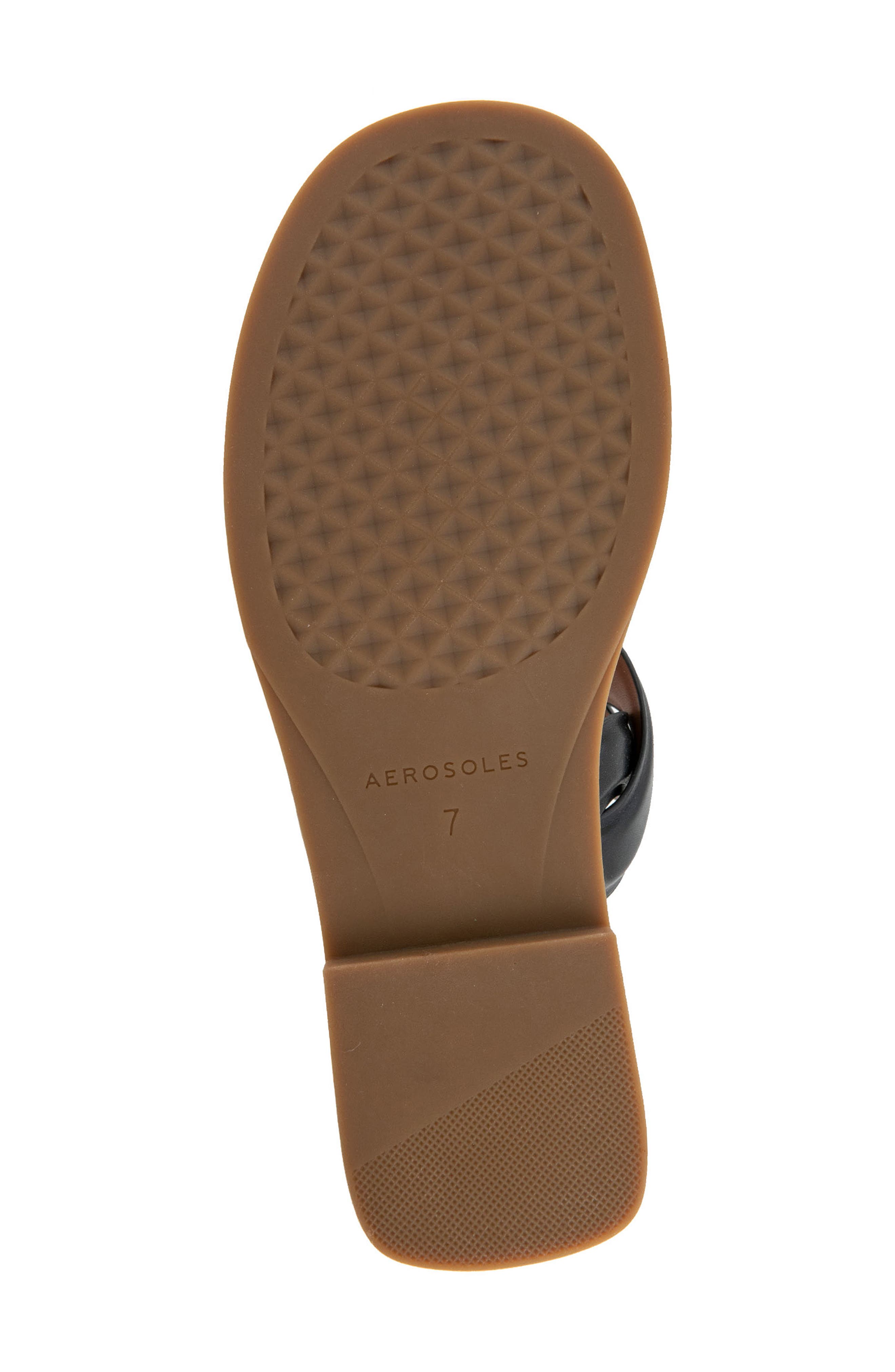 Aerosoles Colette Slide Sandal, Alternate, color, Black Faux Leather