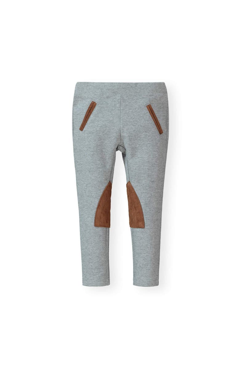 Hope & Henry Girls' Ponte Riding Pant, Infant, Main, color, Grey