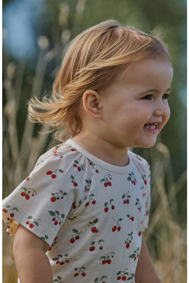 Faye Strawberry Print Tee, Alternate, color, STRAWBERRY BLUSH PRI