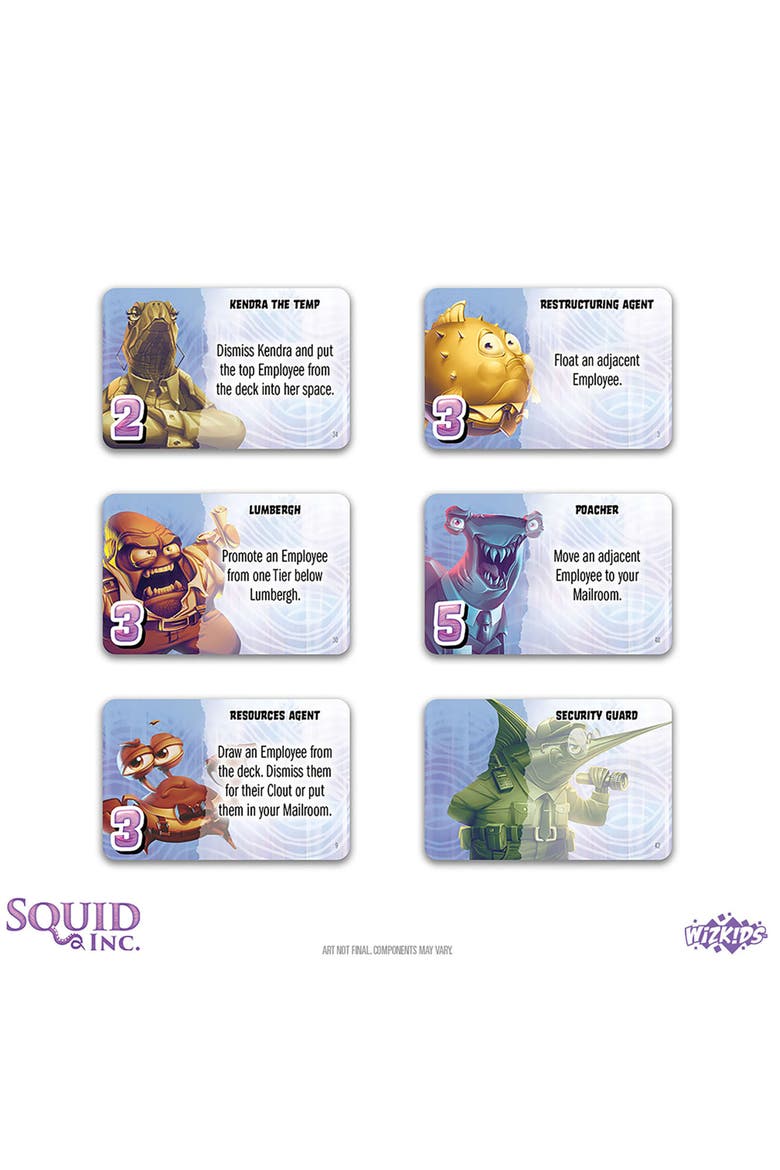 Squid Inc. Strategy Board Game, Ages 14+, 2-4 Players, 60 Min, Alternate, color, Multicolored