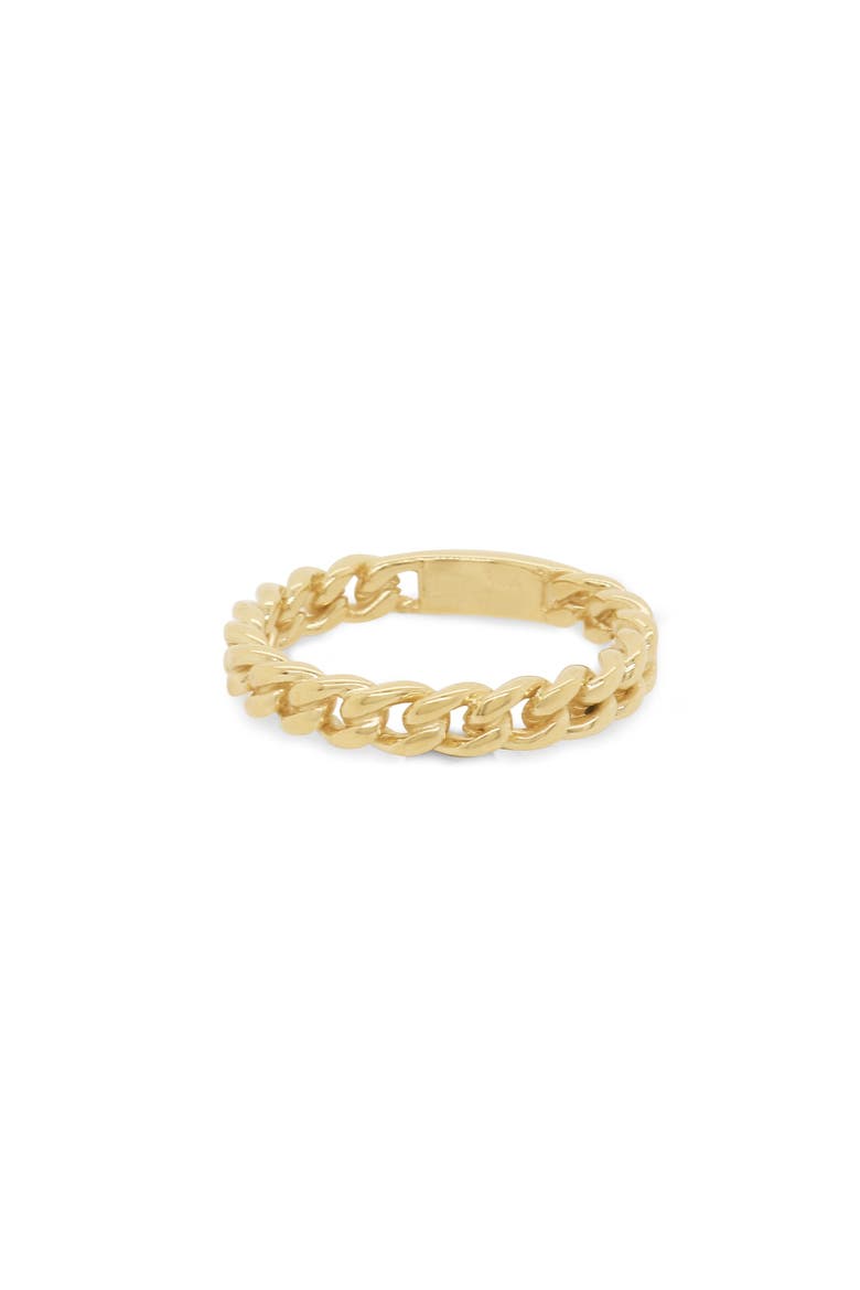 Curb Link Ring, Main, color, Yellow Gold