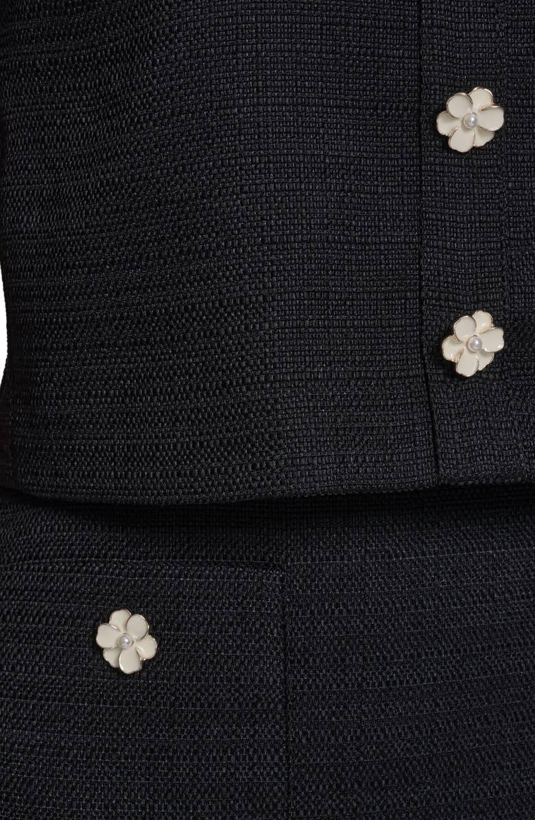 KARL LAGERFELD Ruffle Hem Popover Dress, Alternate, color, Black