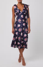 Lulus Henrieta Tie Strap Midi Dress