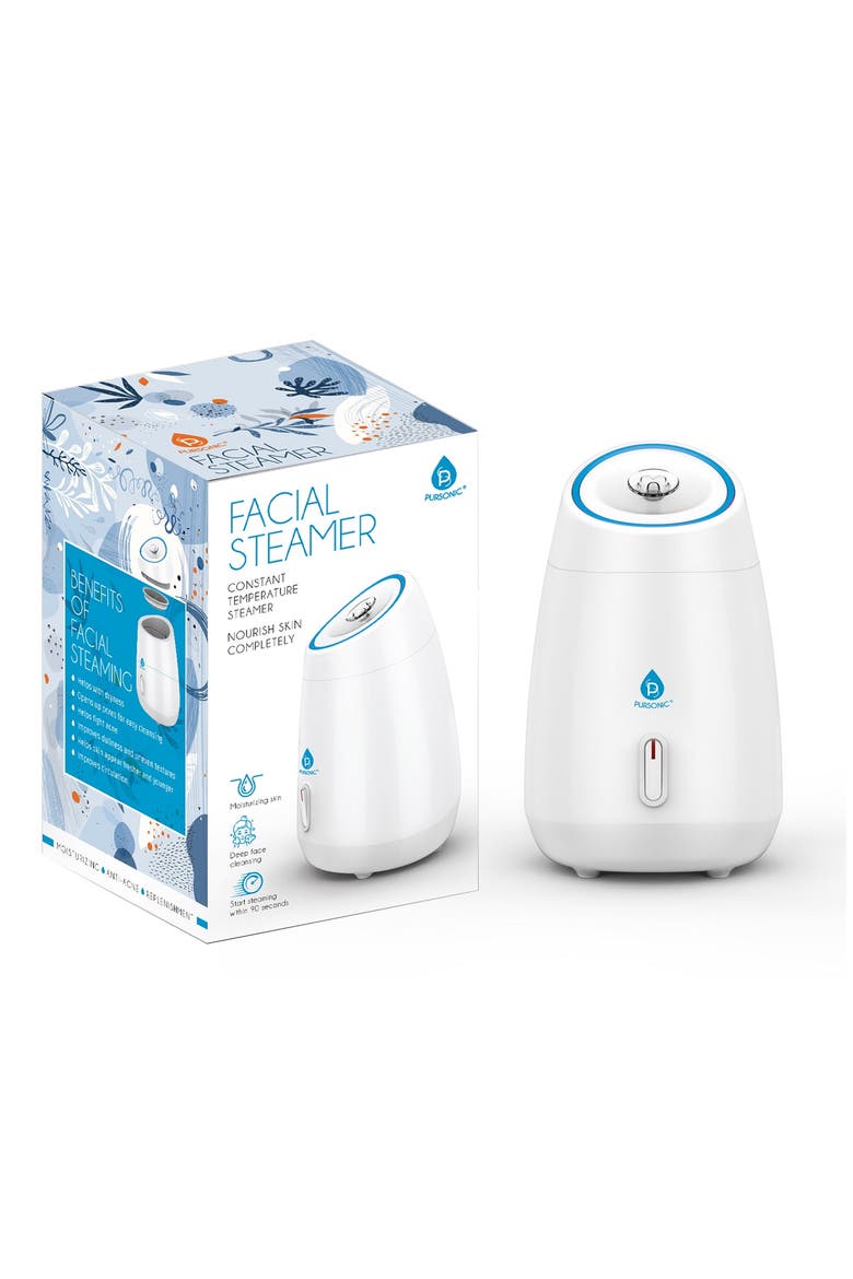 Facial Steamer Hot Mist Moisturizing Spa, Alternate, color, White