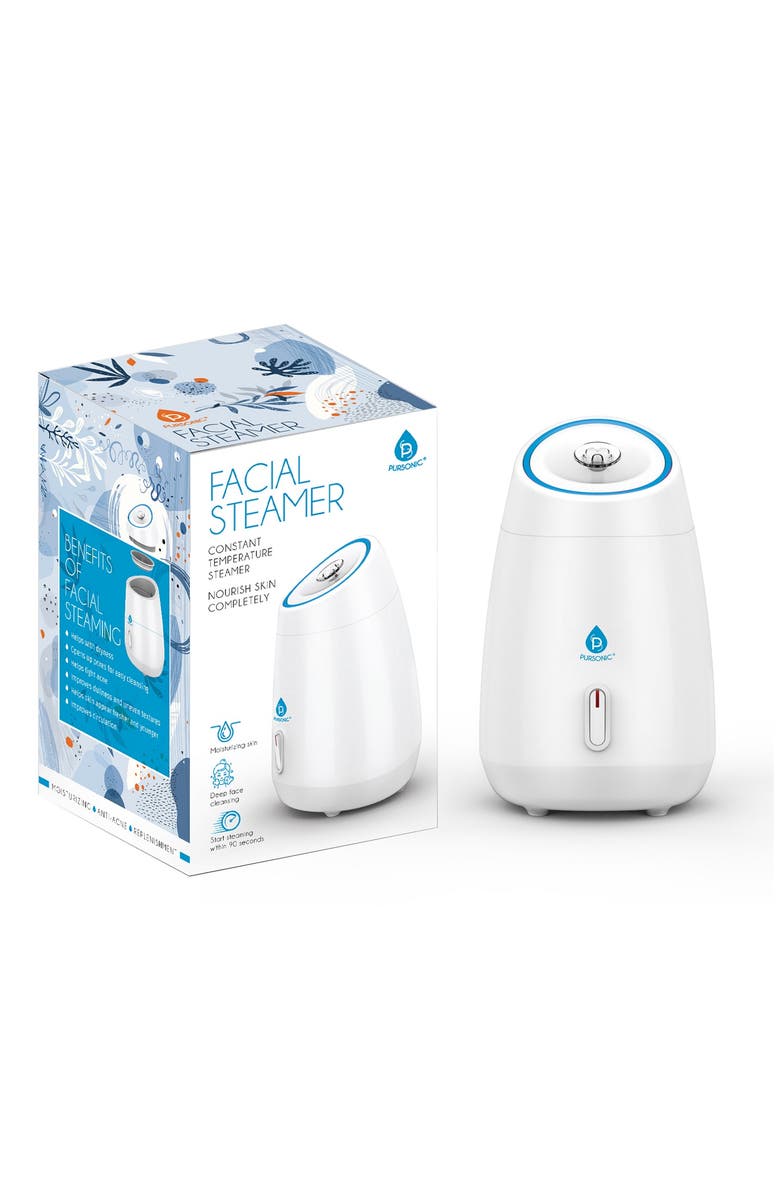 PURSONIC Facial Steamer Hot Mist Moisturizing Spa, Alternate, color, 