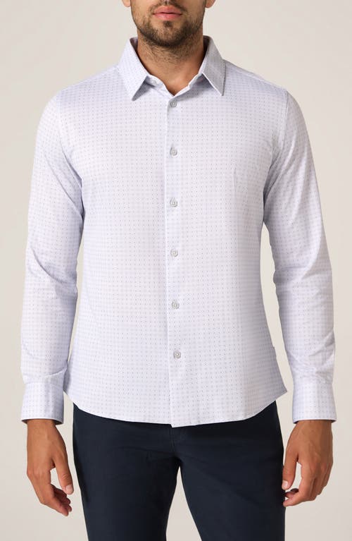 7 Diamonds Upton Wrinkle Resistant Performance Button-up Shirt In White