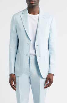 Nordstrom Henrik Trim Fit Solid Italian Linen Suit Separate Jacket