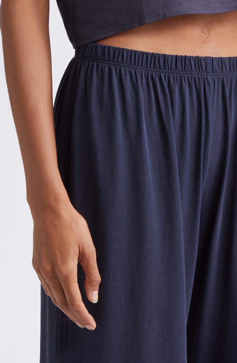 LESET Milo Crop Cotton Pants, Alternate, color, Midnight