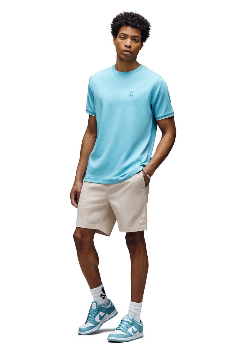 Psycho Bunny Tomas Textured Crew Tee, Alternate, color, Milky Blue