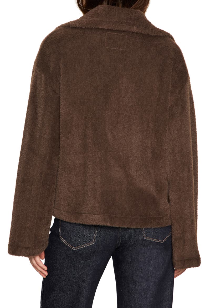 Colette Faux Fur Jacket, Alternate, color, CHOCO CHIP