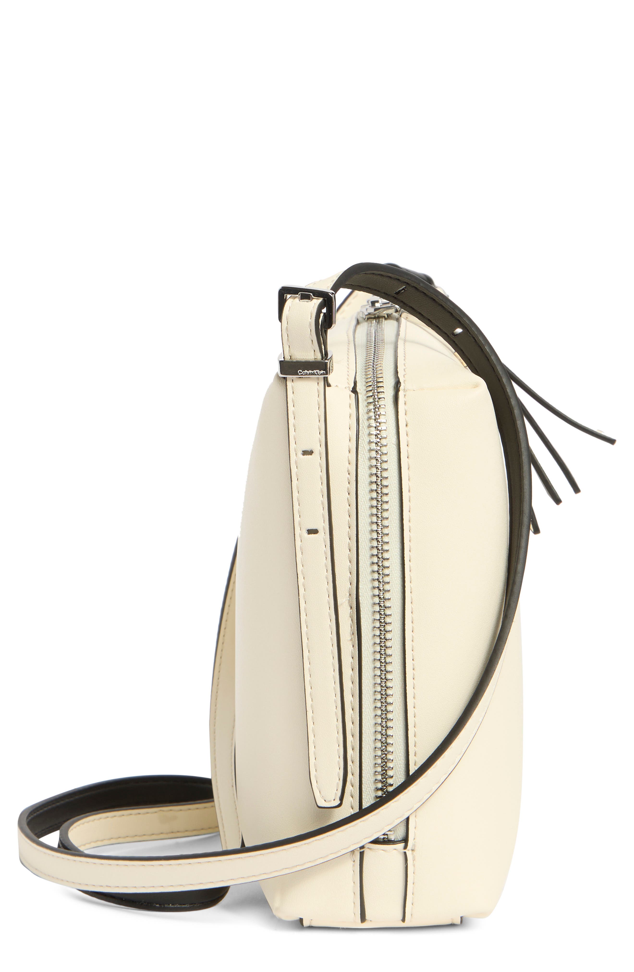 Calvin Klein Lowne Crossbody Bag, Alternate, color, White Black