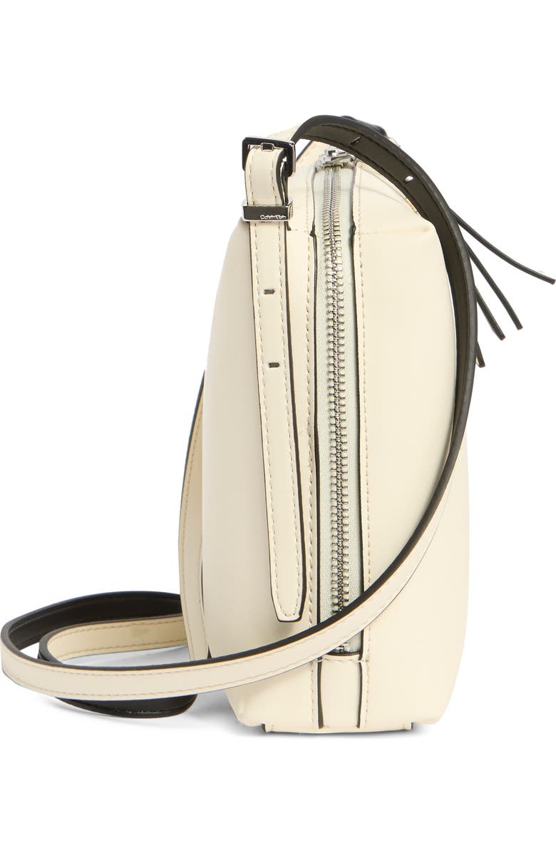 Calvin Klein Lowne Crossbody Bag, Alternate, color, White Black