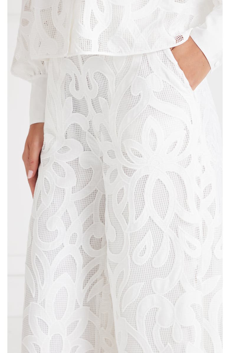 Temperley London Louis Trousers, Alternate, color, White