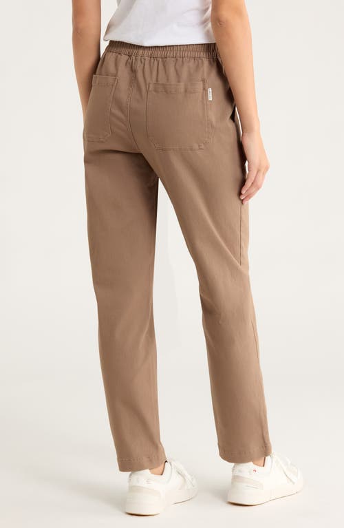 Free Fly Pacifica Stretch Twill Drawstring Pants In Brown