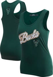 PRO STANDARD Women's Pro Standard Hunter Green Milwaukee Bucks Script Tank Top