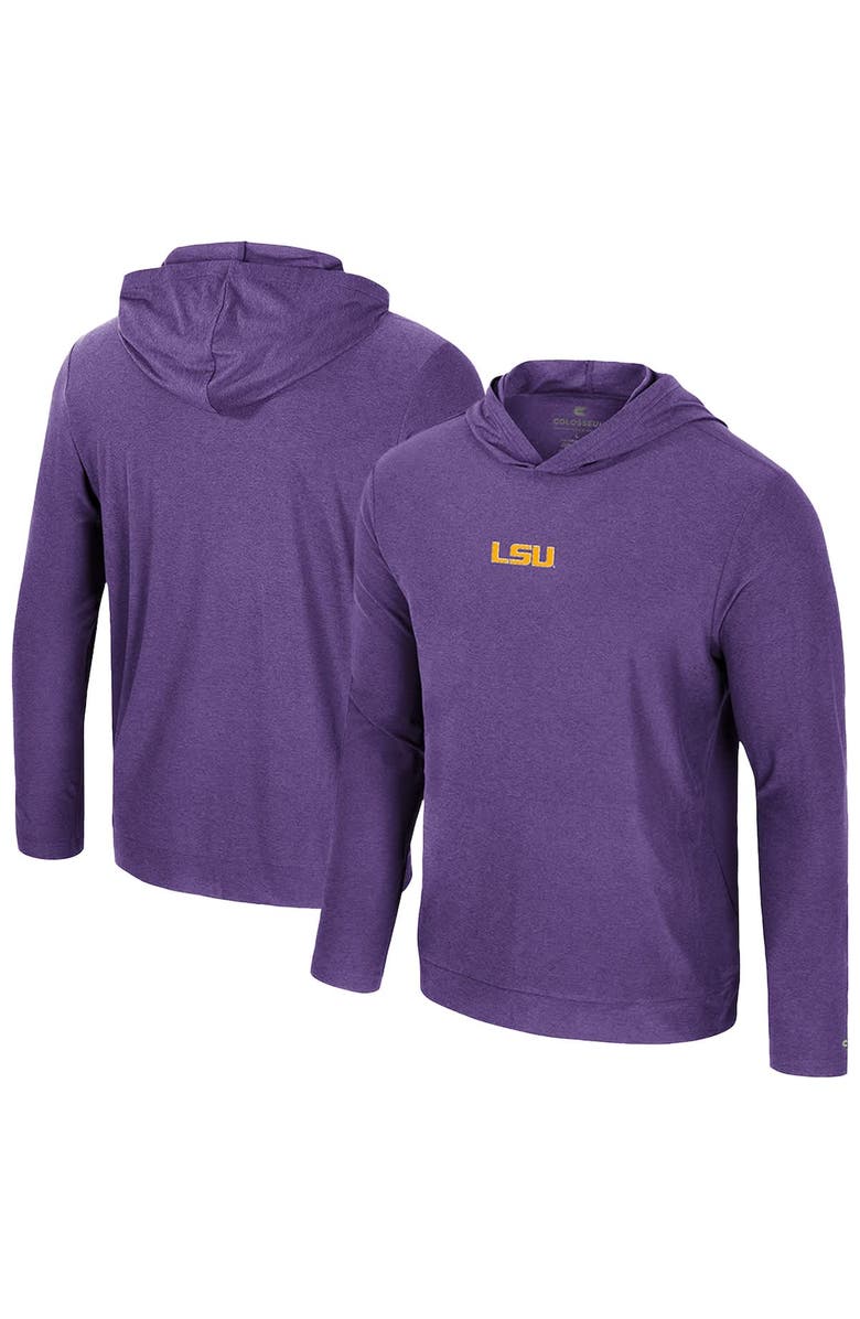 COLOSSEUM Men's Colosseum Purple LSU Tigers Long Sleeve T-Shirt Hoodie, Main, color, 