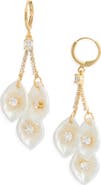 EYE CANDY LOS ANGELES Cecilia Pearly Shell Drop Earrings