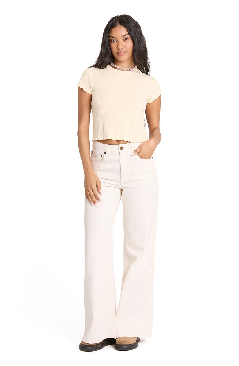 Billabong Free Fall High Waist Flare Leg Jeans, Alternate, color, Sea Salt