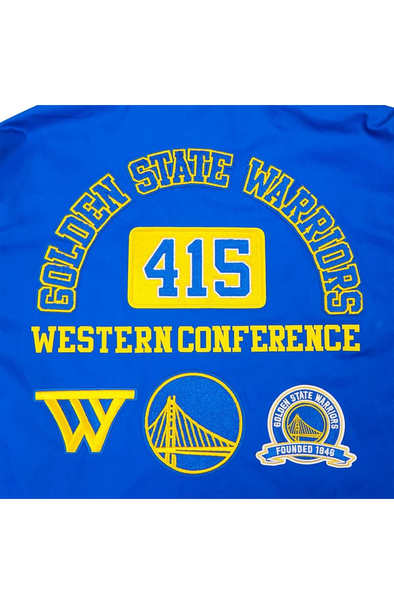 PRO STANDARD Men's Pro Standard Royal Golden State Warriors Area Code Full-Zip Jacket, Alternate, color, Royal