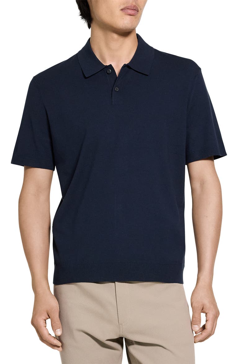 Soris Knit Polo, Main, color, DARK ECLIPSE - QXU