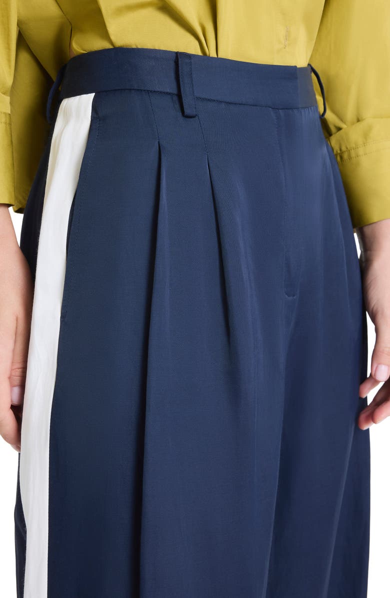 TWP Sulli Side Stripe Pants, Alternate, color, Midnight / Bone