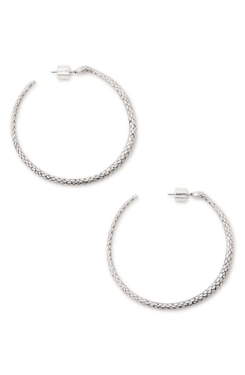 Serpentine Hoop Earrings