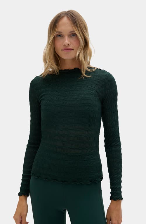 Halfdays Ynes Texture Top In Green