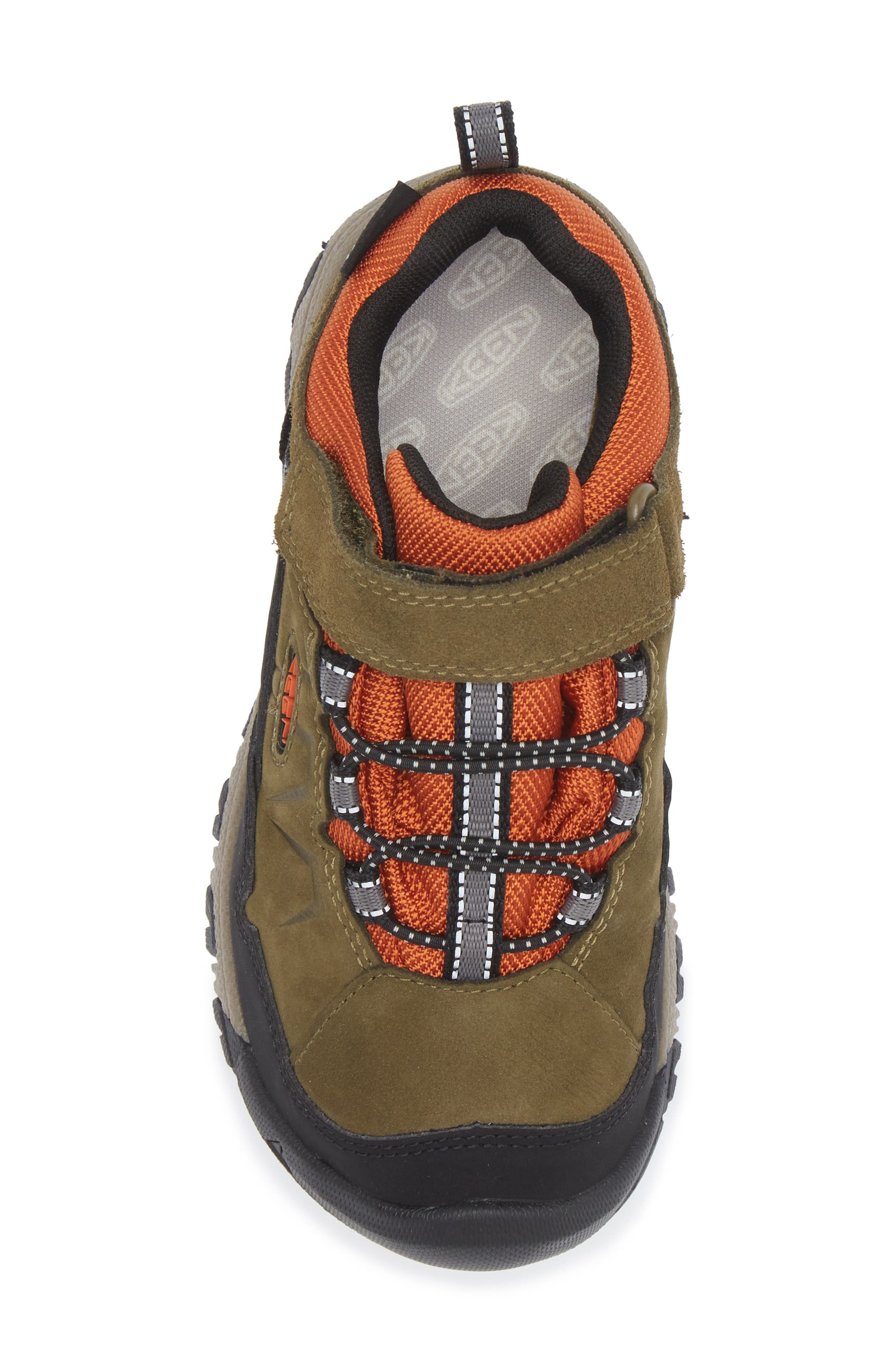 Kids' Targhee IV Waterproof Hiking Shoe, Alternate, color, DARK OLIVE/ GOLD FLAME