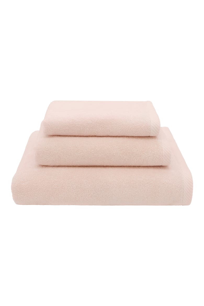 3-Piece Ediree Cotton Towel Set, Alternate, color, BLUSH