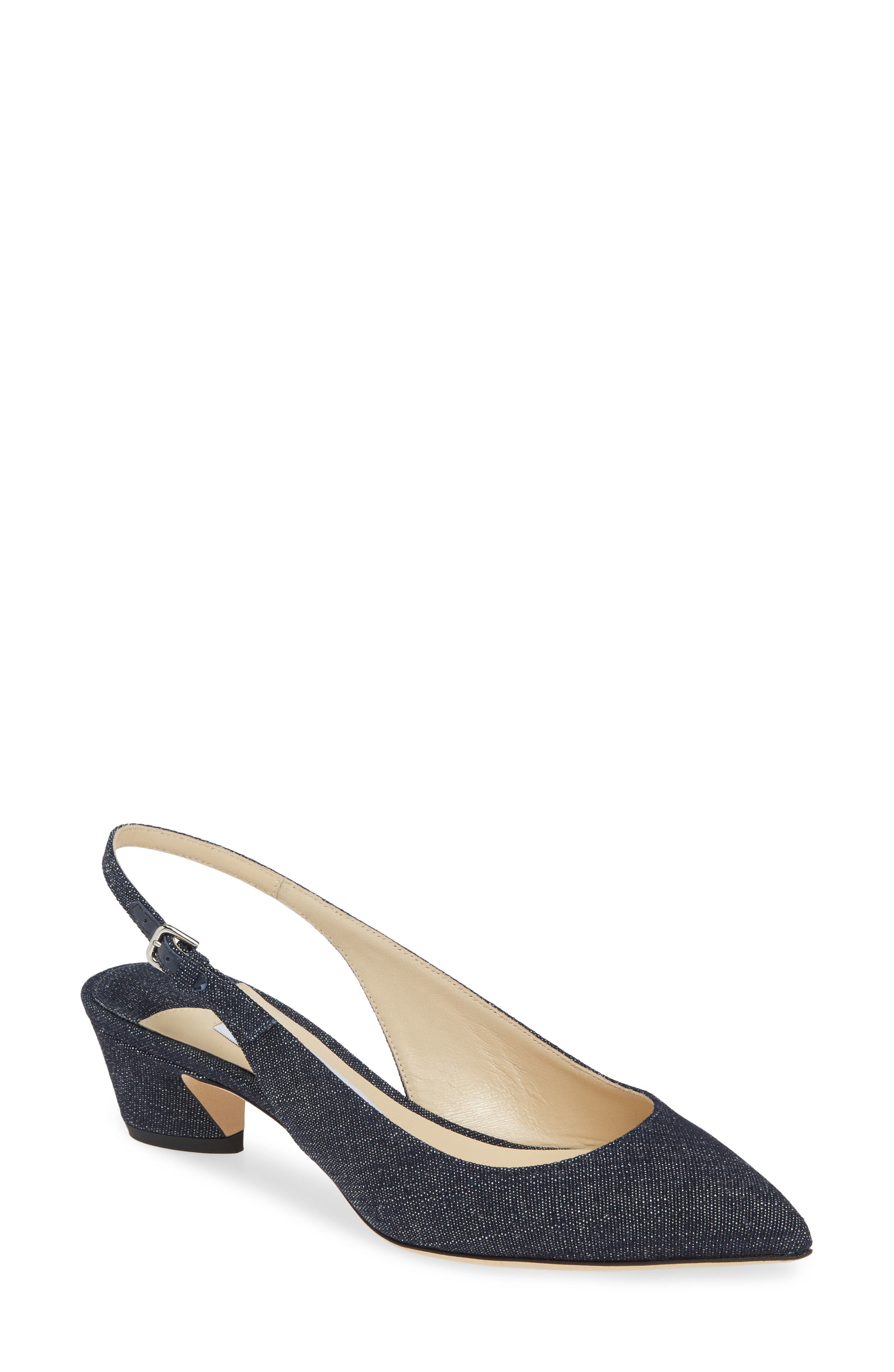 Gemma Slingback Pump, Main, color, INDIGO DENIM