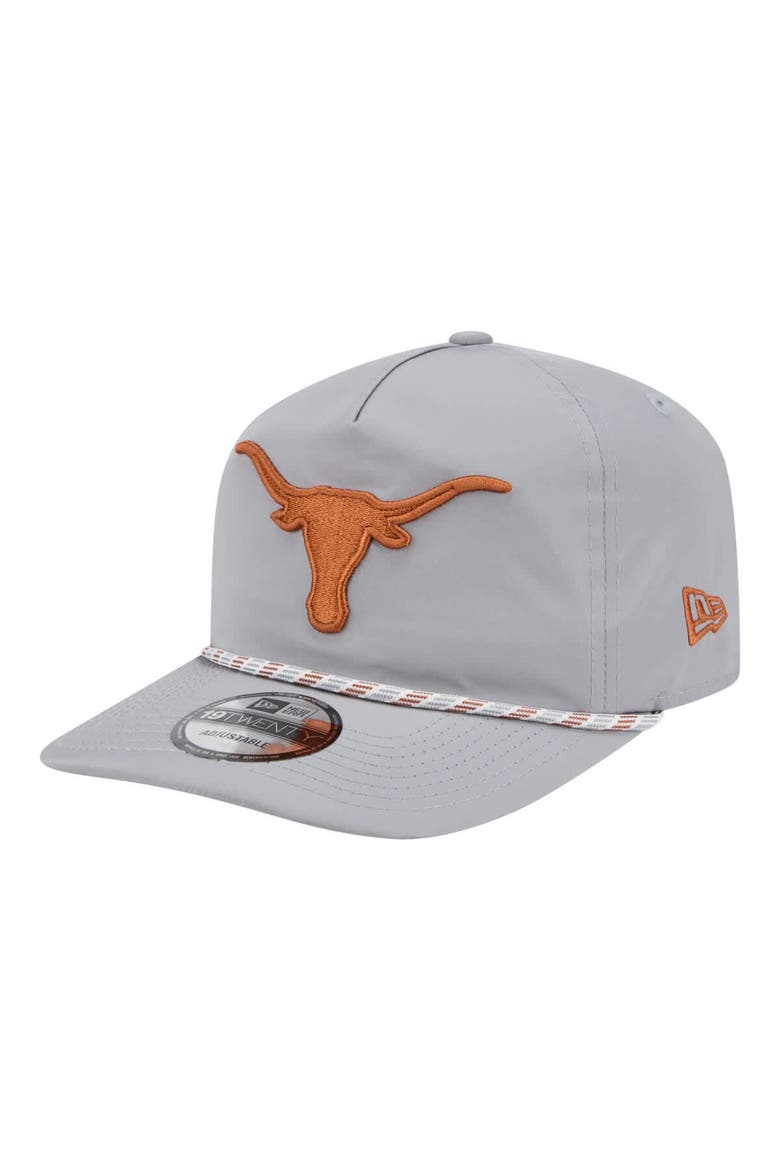 Men's New Era Gray Texas Longhorns 19TWENTY Adjustable Hat, Main, color, Gray
