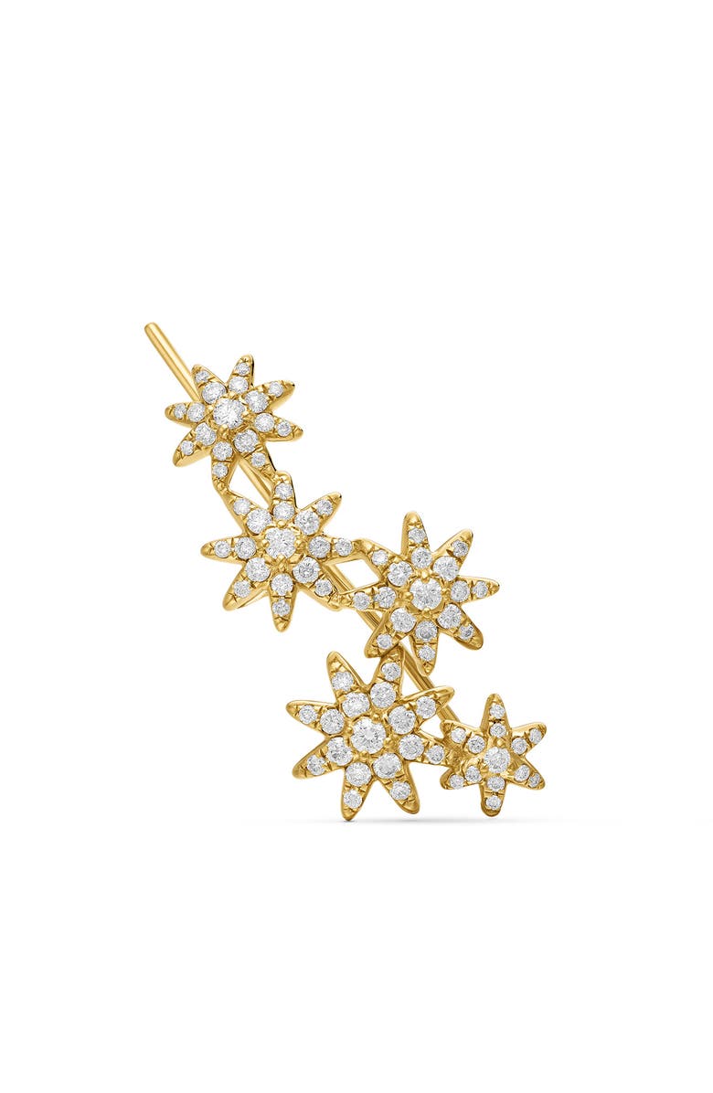 David Yurman Starburst Pavé Cluster Ear Climbers, Alternate, color, 