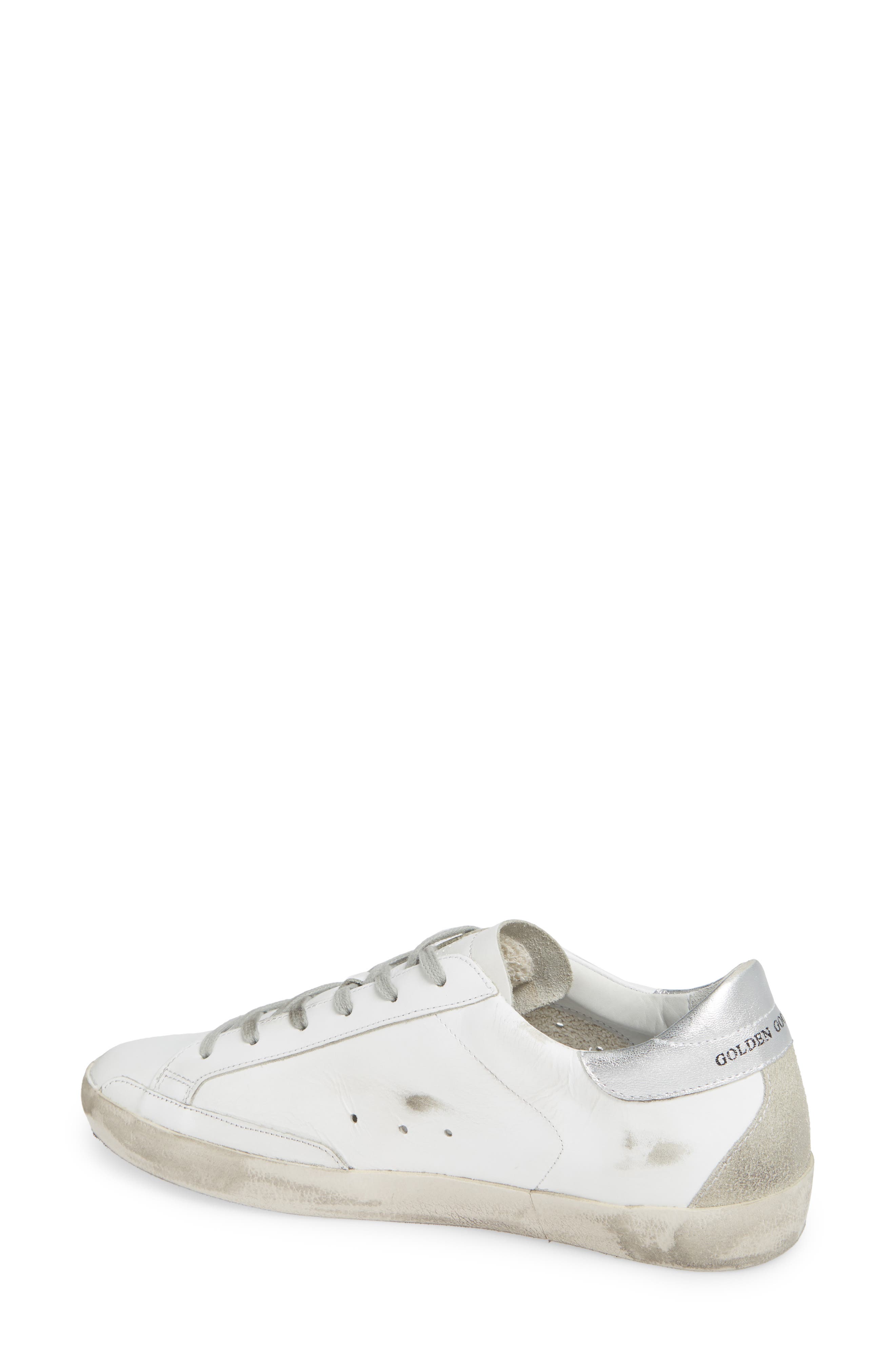 Superstar Low Top Sneaker, Alternate, color, WHITE/ SILVER