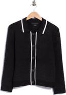Sanctuary Tipped Bouclé Knit Cardigan