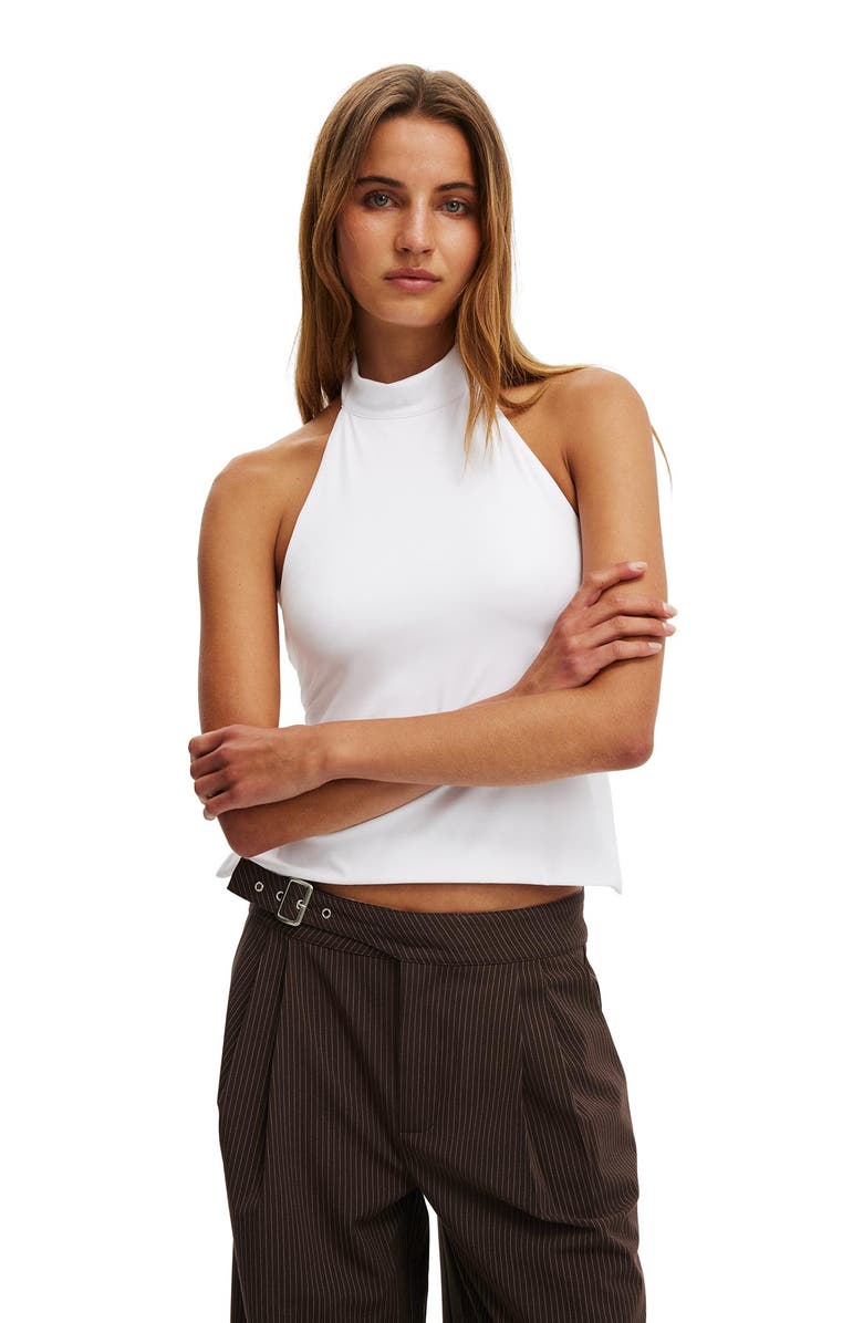 Cotton On Women's Hold Me Halter Twist Back, Main, color, White