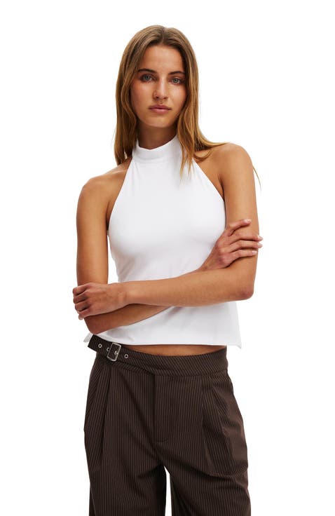 Women's Hold Me Halter Twist Back