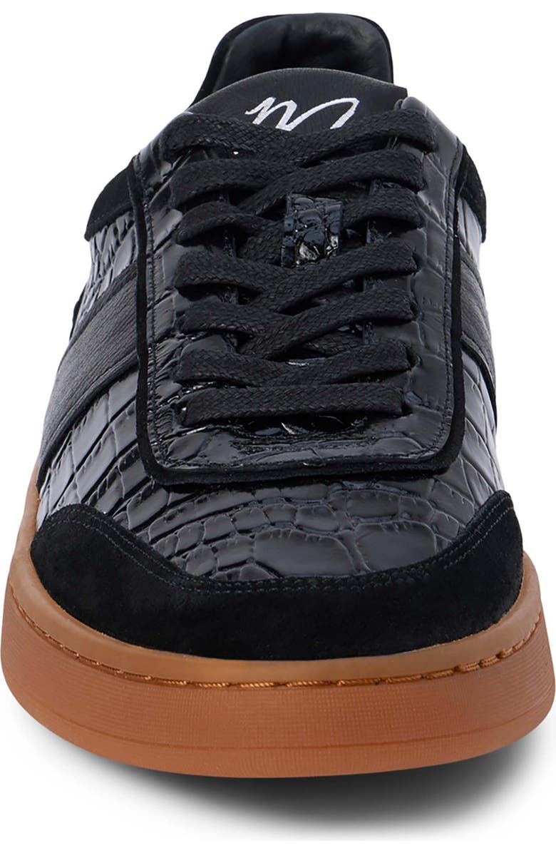 Matisse Quincy Sneaker, Alternate, color, Black Croc