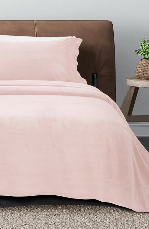 Solid Plush Velour Sheet Set
