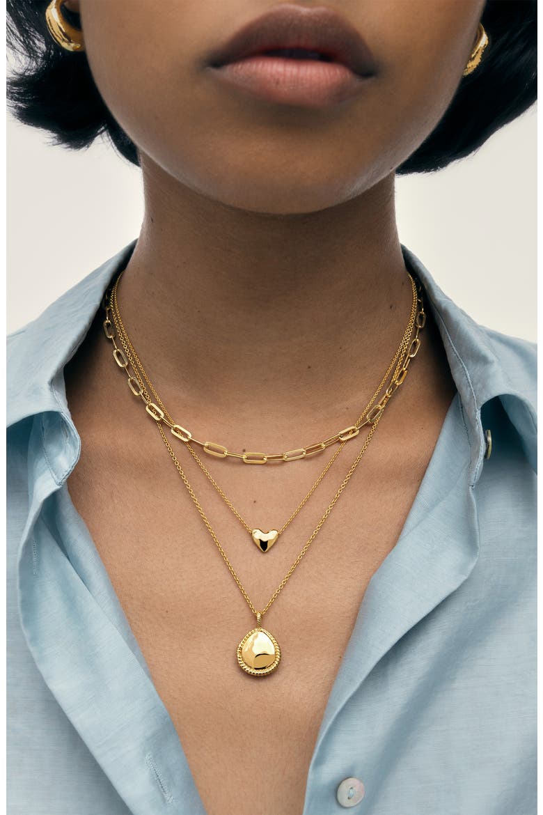 Mini Deia Teardrop Locket, Alternate, color, 18CT GOLD VERMEIL