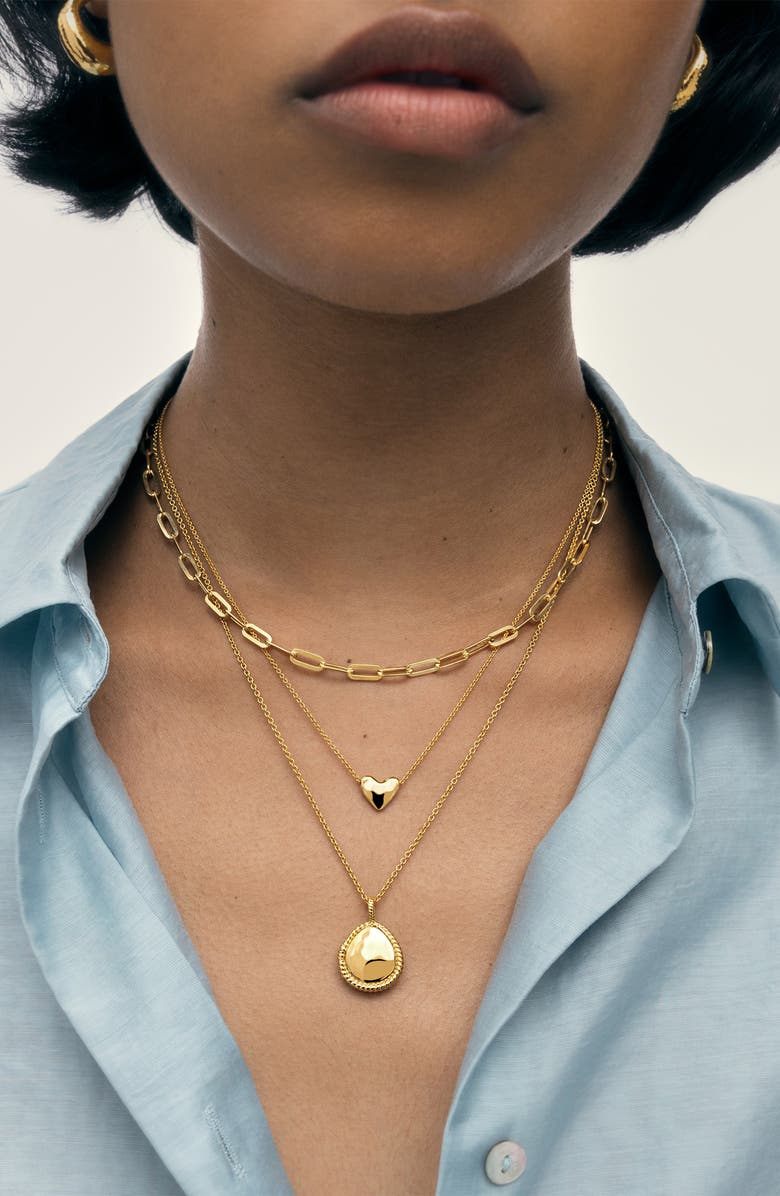 Monica Vinader Mini Deia Teardrop Locket, Alternate, color, 18Ct Gold Vermeil