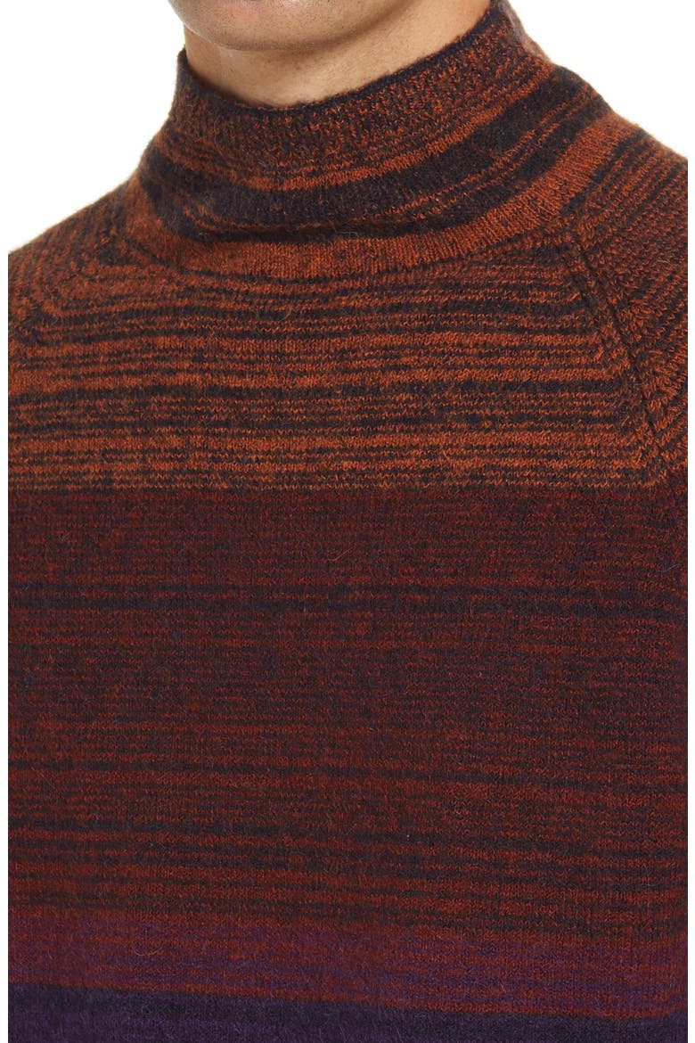 Gradient Mock Neck Sweater, Alternate, color, BLUE