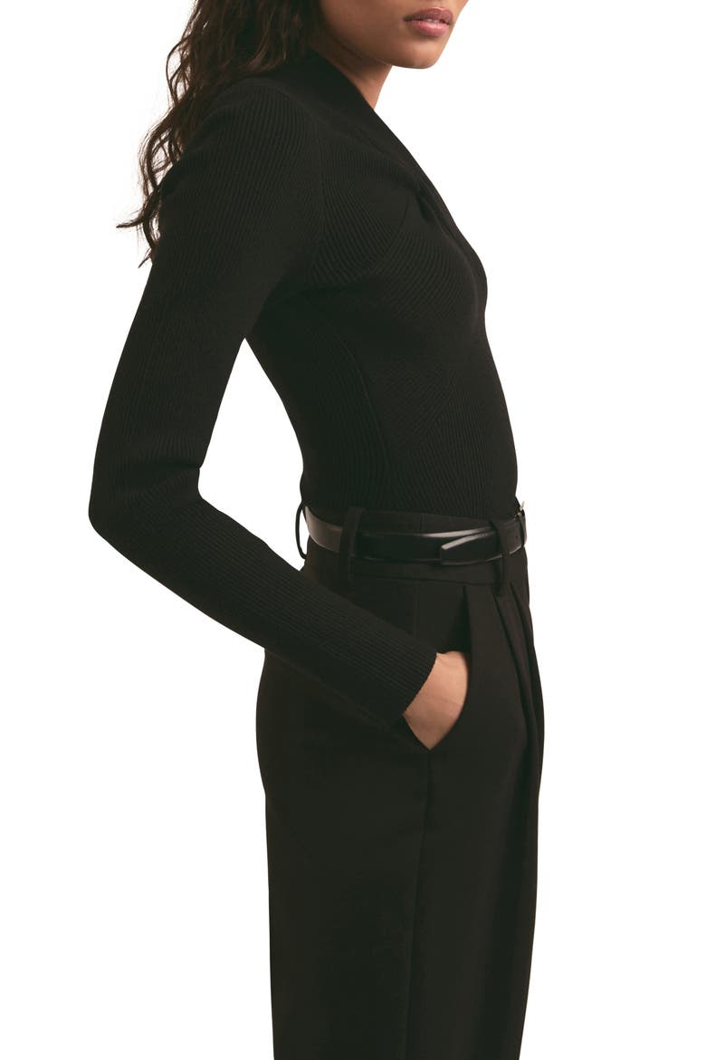 The Made You Look Rib Top, Alternate, color, BLACK