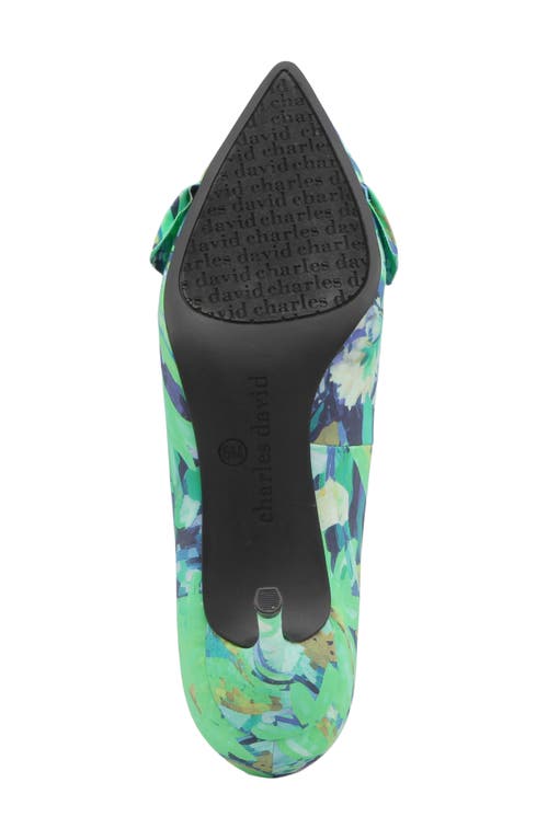 Charles David Arvine Ruffle Pump In Blue Multi