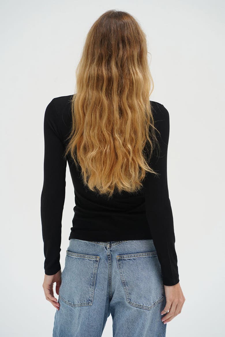Dalston Ribbed Long Sleeve, Alternate, color, Black