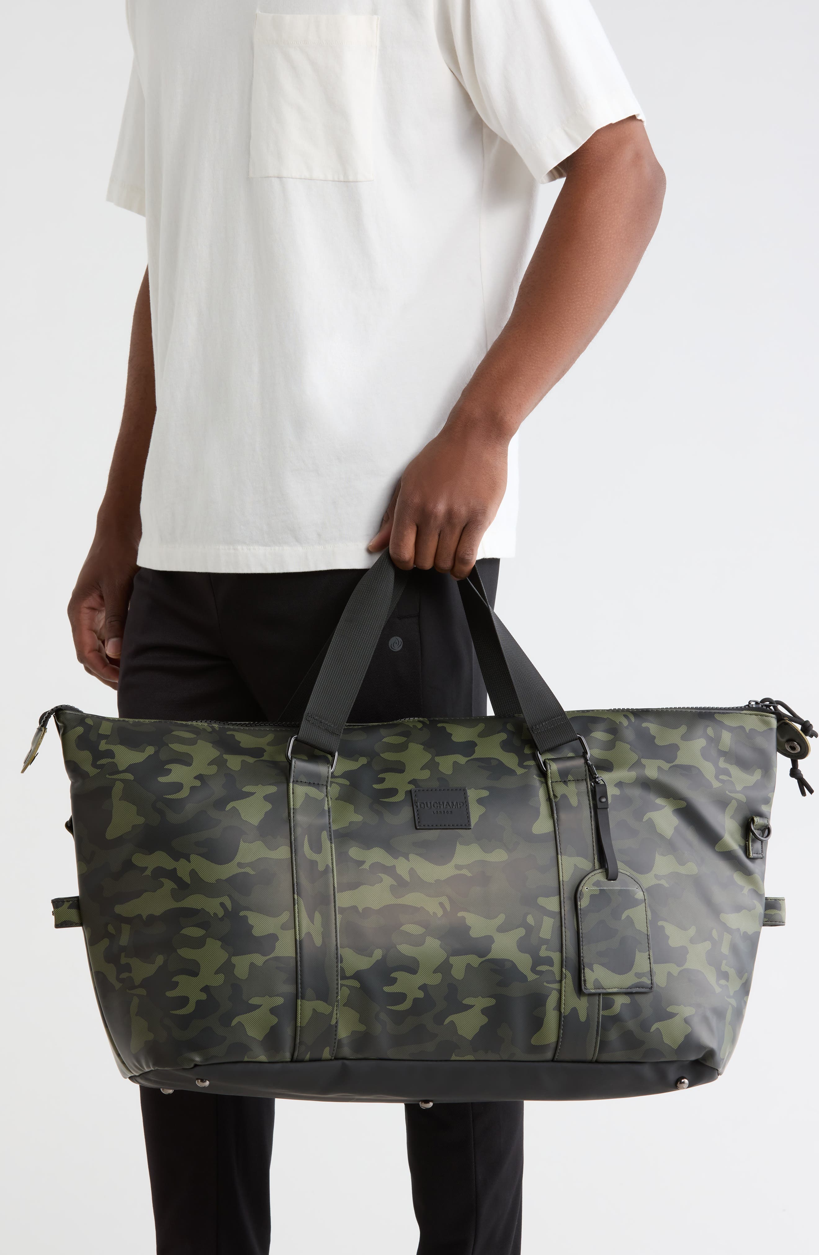 Rubberized Duffle, Alternate, color, OLIVE