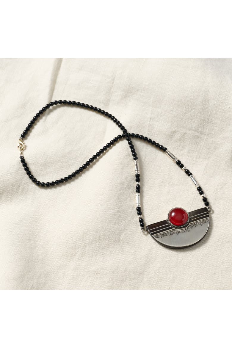 Amellal Tuareg Pendant Necklace, Alternate, color, Silver