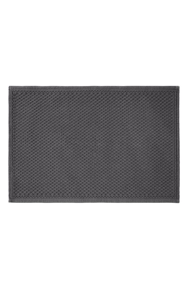 Coyuchi Moonstone Organic Cotton Bath Rug, Main, color, Slate