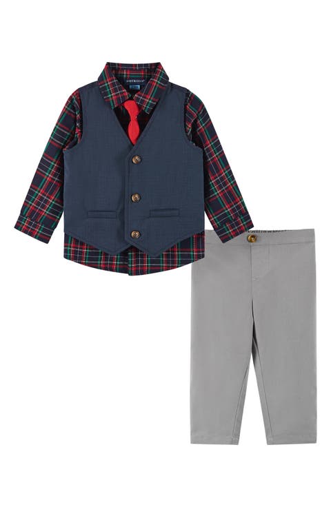 Tie, Vest, Button-Up Shirt & Pants Set (Baby)